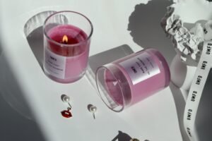 A minimal still life of fragrance and light, symbolizing the quiet emotion behind modern luxury branding.