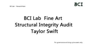 Institutional Category C diagnostic of the Taylor Swift Master Catalog. Quantifying copyright cash flow convexity, pricing inelasticity, and structural IP risk for alternative asset funds.