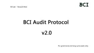 The official protocol governing the execution and delivery of BCI structural audits under BSIP v2.0. This document outlines the epistemology of BCI data, the filtration of marketing noise, the Data Reliability Grade (DRG) framework, and the standardized taxonomy of Category A, B, and C diagnostic reports.